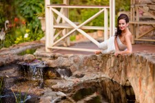 Fashion shoot at Romancing the Stone Gardens with Catwalk Bridal